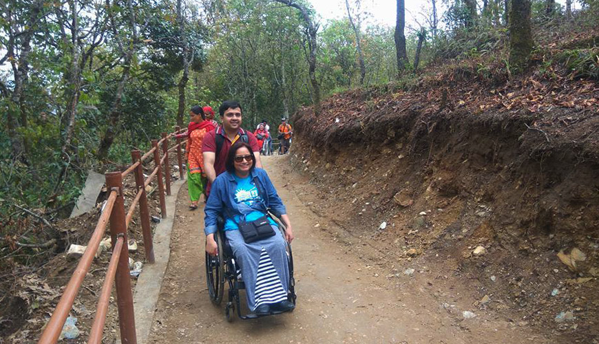 disability trekking trail in nepal
