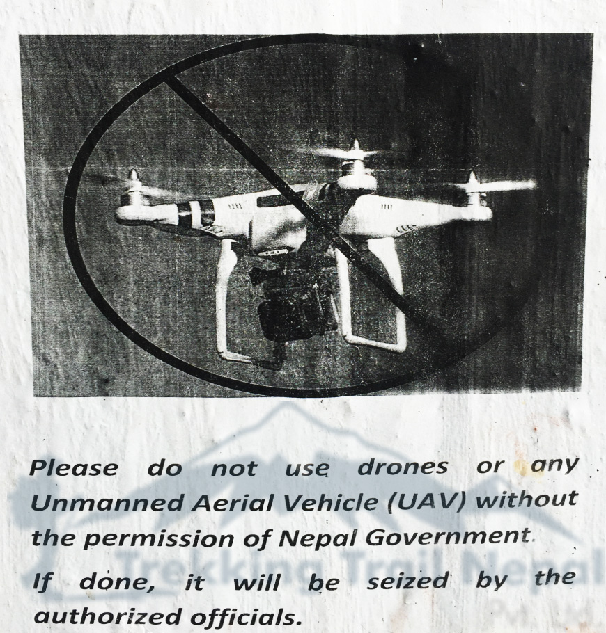 drone notice in nepal