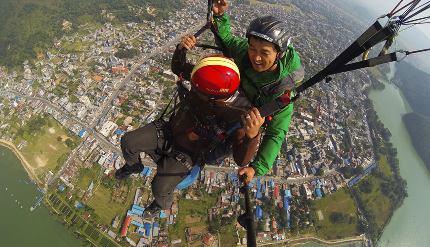 paragliding in pokhara