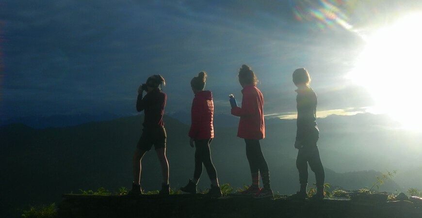 pikey peak trekking view