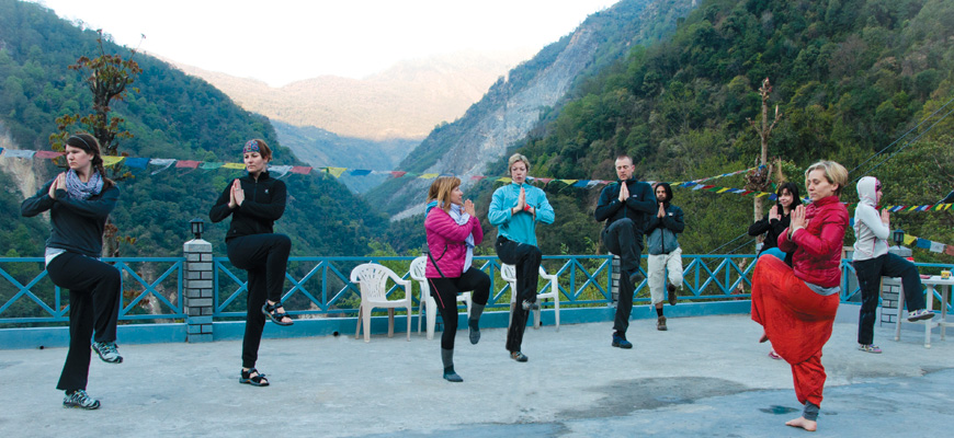 yoga tours in nepal