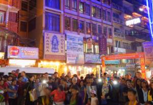 Popular Walking Street in Kathmandu