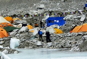 Sleeping at Everest Base Camp