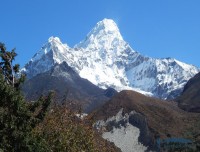 ama dablam view from everest mini circuit trek