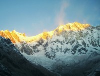 annapurna base camp trekking sunrise view 