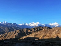 annapurna himalayan range from mustang