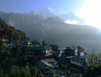 annapurna south and hiumchuli from tadapani