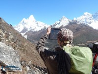 capturing ama dablam for memories