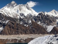 Mt Everest and Gokyo Lake from Gokyo-Ri