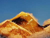 View of Mt Everest at Sunset