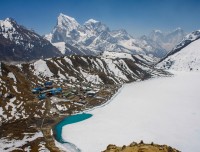 Frozen Gokyo Lake 