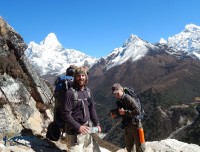 happy trekkers of ama dablam base camp trek