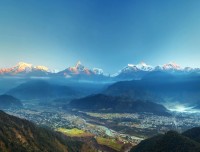 himalaya view from sarangko