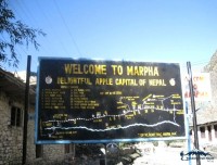 information board of marpha