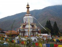 memorial chorten of thimpu bhutan