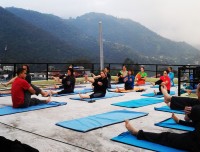 Morning Yoga Class in Pokhara