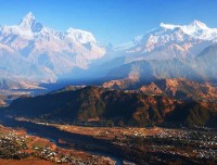 Mt Fishtail and Pokhara from Sarangkot