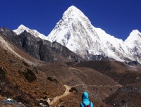 Mt. Pumori from Everest 3 High Pass Trek