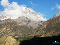 muktinath temple complex horizen view