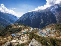 Namche Bazar 4334m One and Only Get Way to Everest 