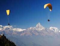 paragliding with himalaya