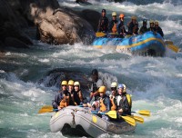 rafting in trisuli river, nepal