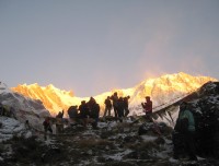 Sunrise at Annapurna Base Camp