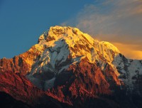 Annapurna South at Sunset