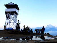 himalayan view from poon hill visitor park