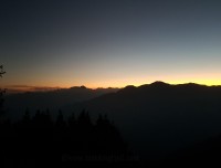 Sunset from Mohare Danda Trekking