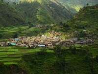 thabang village in spring guerrilla trekking trail nepal