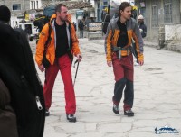 trekkers at jomsom