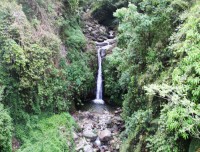 water fall in the poon hill trekking