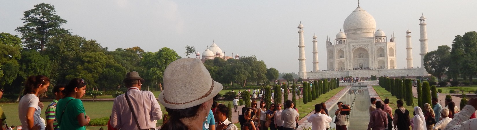 Love Icon and Crown Of The Palace “The Taj Mahal” On The Bank Of Yamuna River The City Of Agra, India