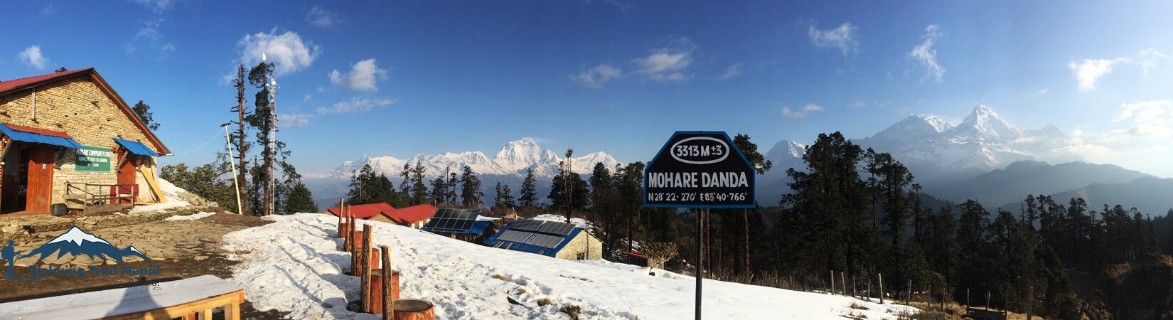 Views of over 32 Mountain peaks from Mohare Danda 3313m.