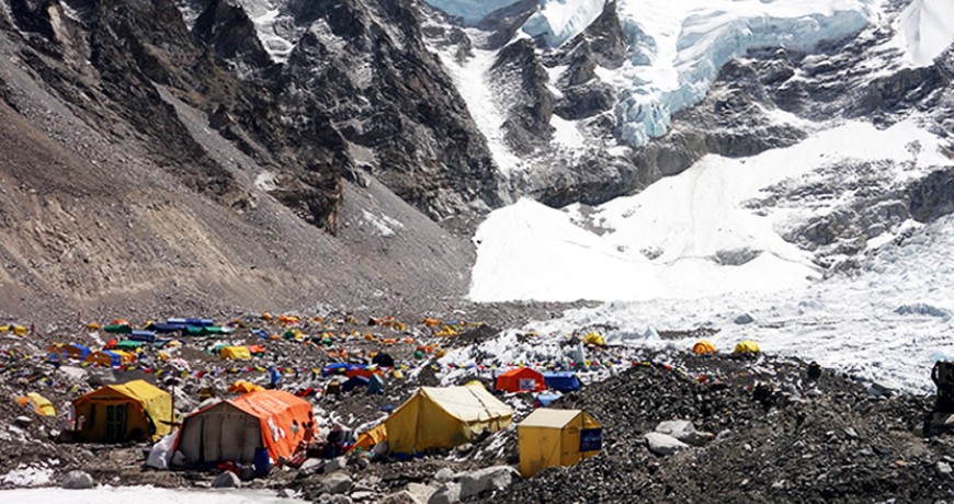 Sleeping at Everest Base Camp