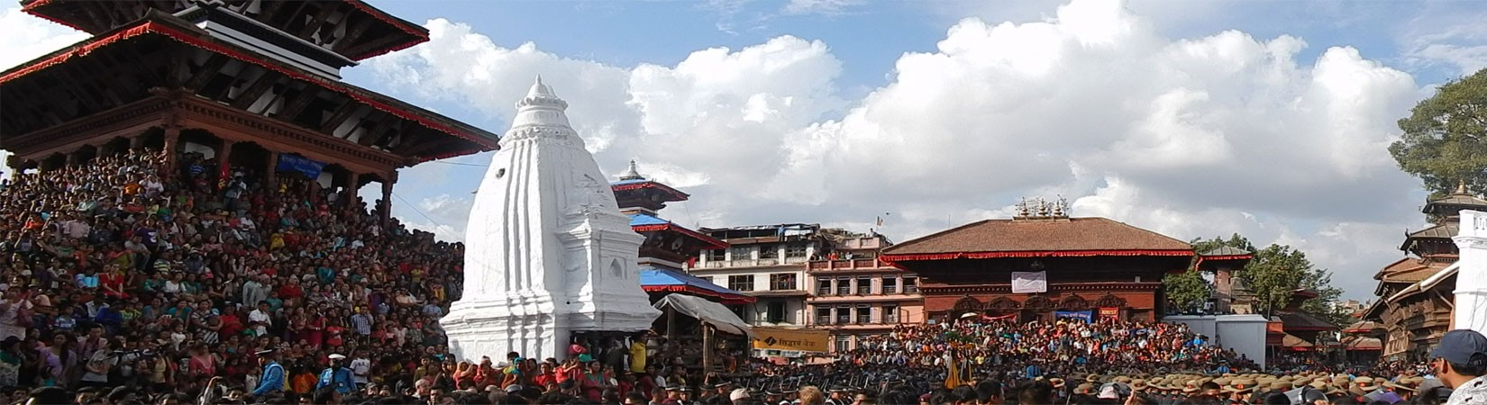 A Glimpse of Indra Jatra Festival in Kathmandu Durbar Square.