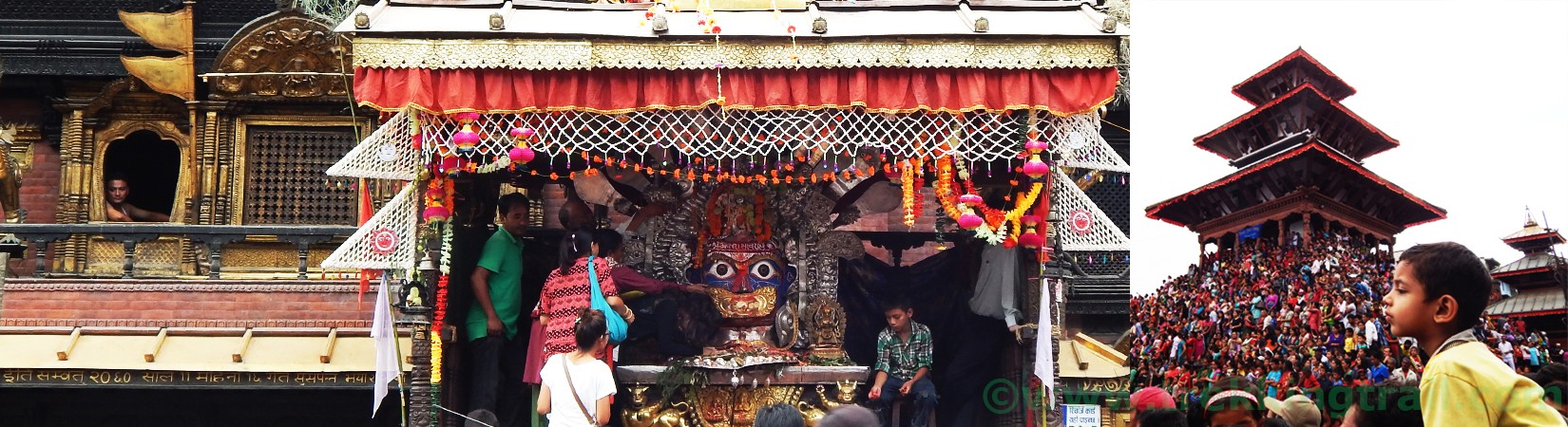 Tours in Nepal | Aakash Bhairav Temple and Injra Jatra Festival of Kathmandu Durbar Square