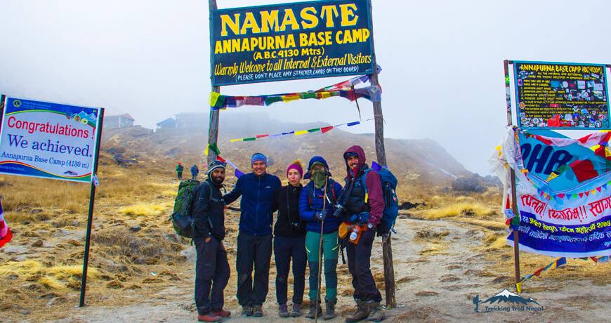 Trekking in Nepal in December