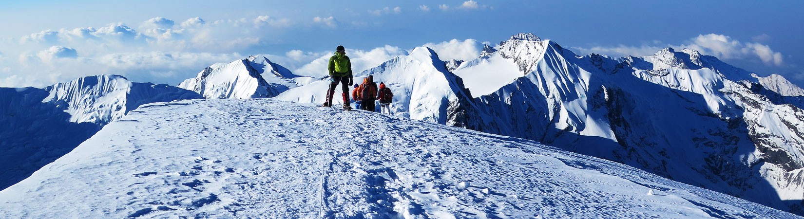 View from the top of Island Peak 6189 m