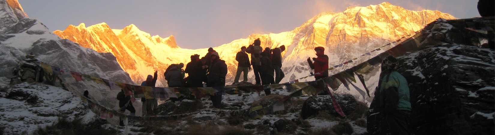 Sun rise at Annapurna I, ABC 4130 m